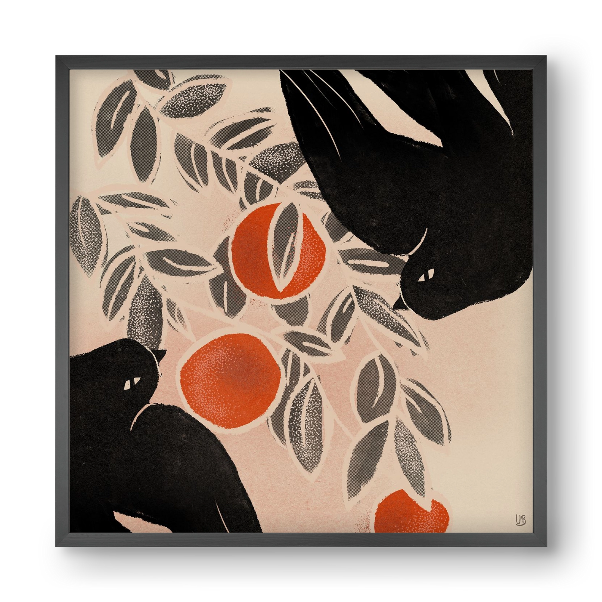 Fruits of autumn, 40x40 cm (40x40 cm), Fekete keret