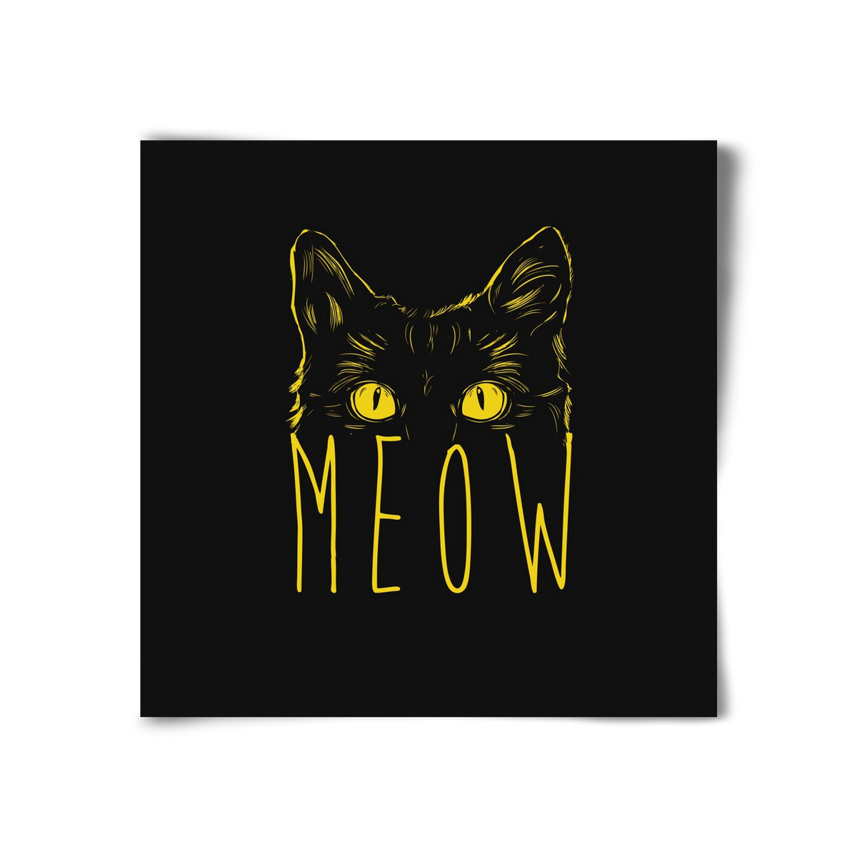 Meow, 30x30 cm, Keret nélkül