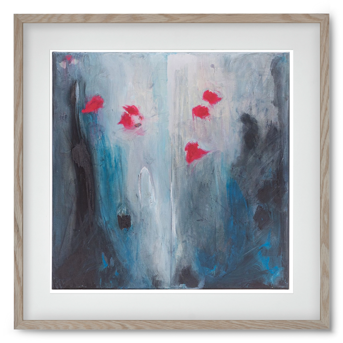 beengedett, 50x50 cm (40x40 cm), Tölgy keret, paszpartuval