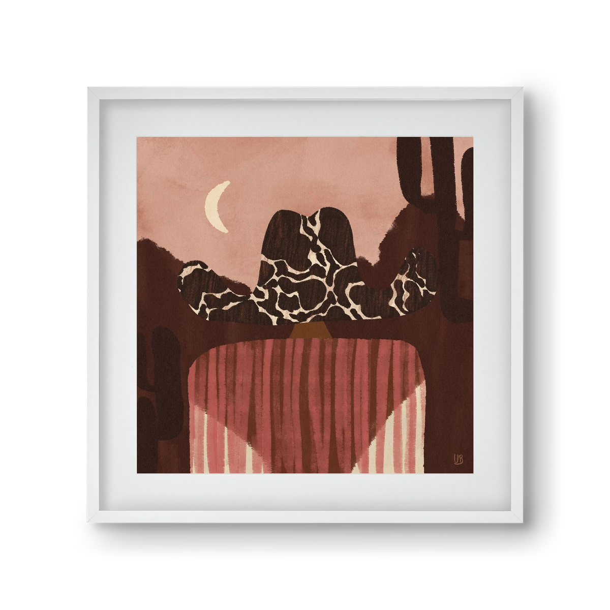 Dashing the Wild West, 30x30 cm (20x20 cm), Fehér keret, paszpartuval
