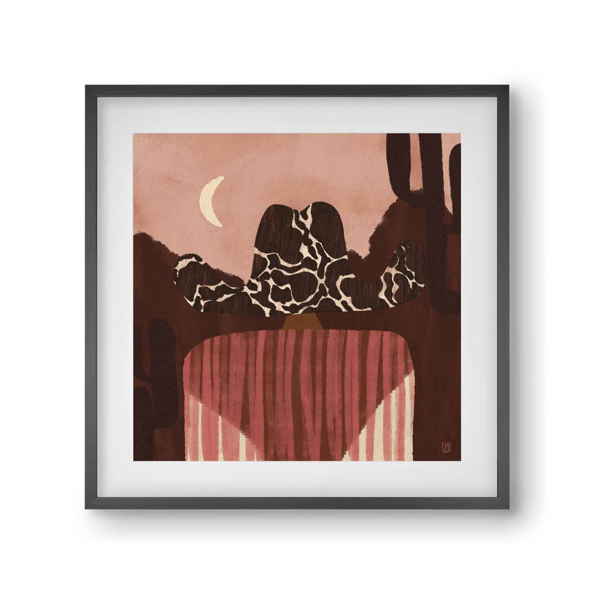 Dashing the Wild West, 30x30 cm (20x20 cm), Fekete keret, paszpartuval