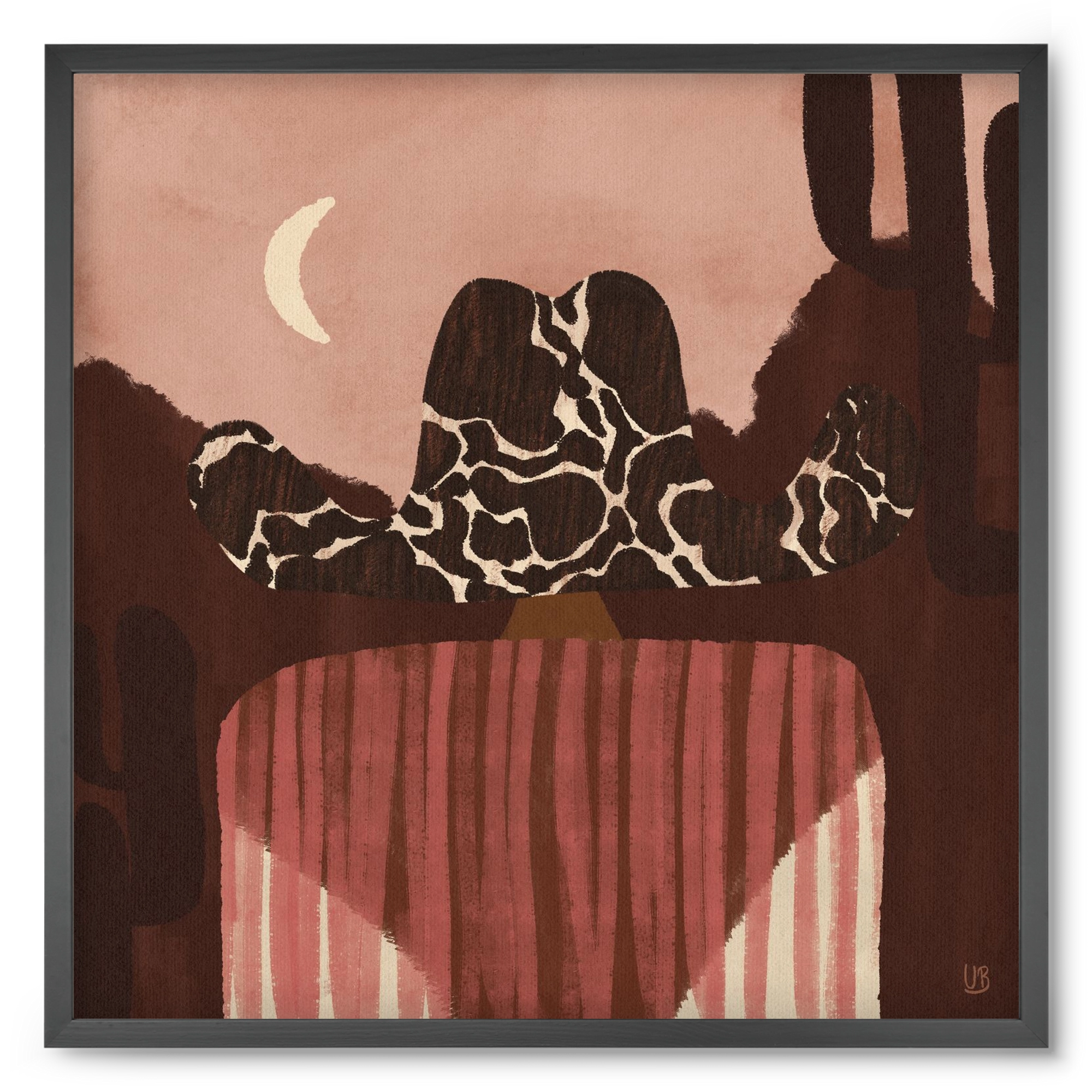 Dashing the Wild West, 50x50 cm (50x50 cm), Fekete keret