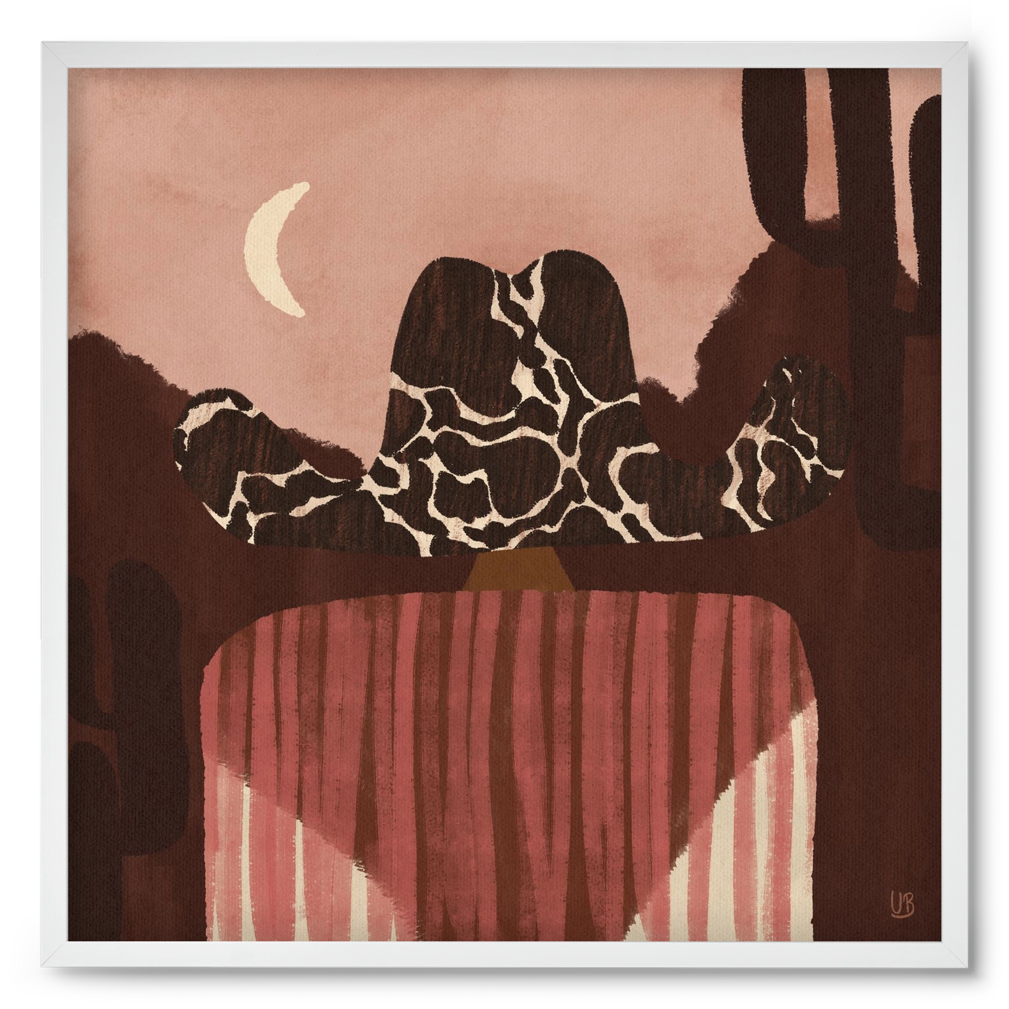 Dashing the Wild West, 50x50 cm (50x50 cm), Fehér keret