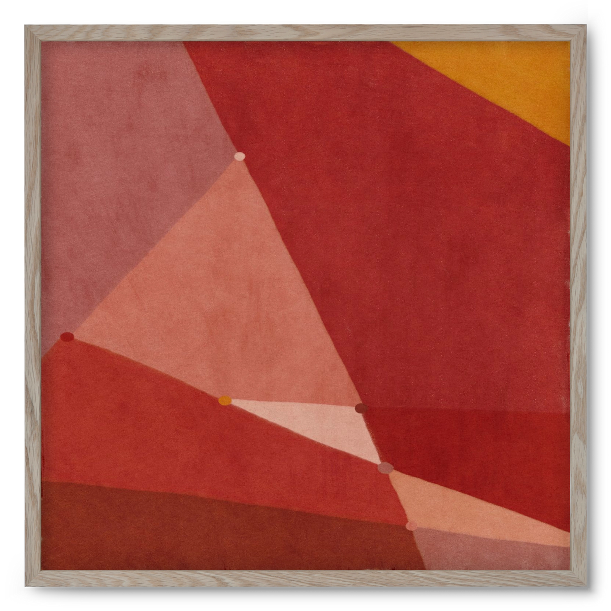 Abstract Intersections Q01, 50x50 cm (50x50 cm), Tölgy keret