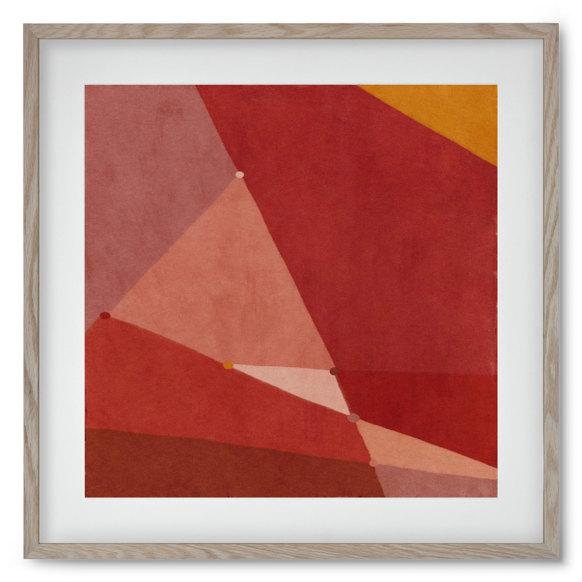 Abstract Intersections Q01, 50x50 cm (40x40 cm), Tölgy keret, paszpartuval