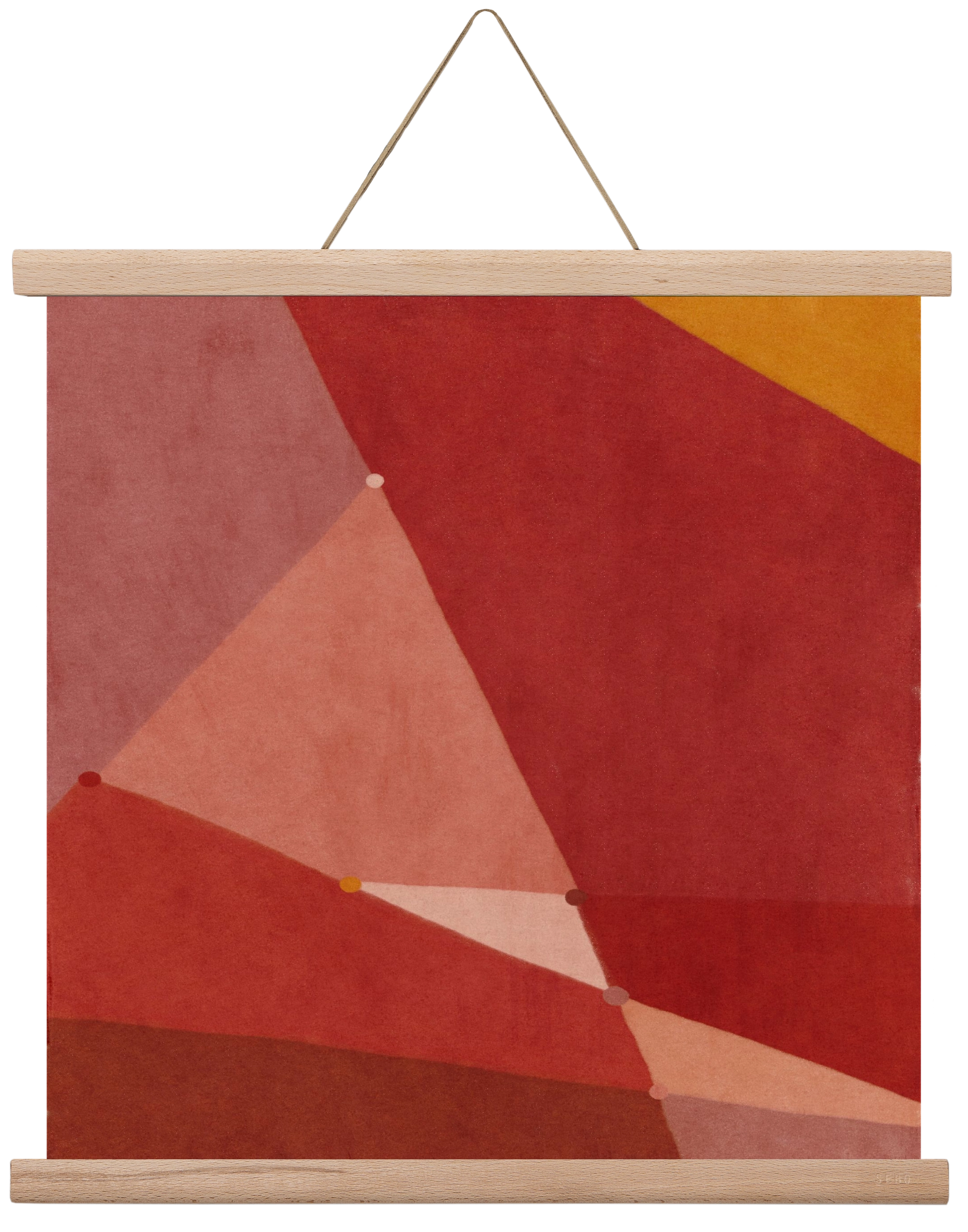 Abstract Intersections Q01, 40x40 cm (40x40 cm), Tölgy akasztó