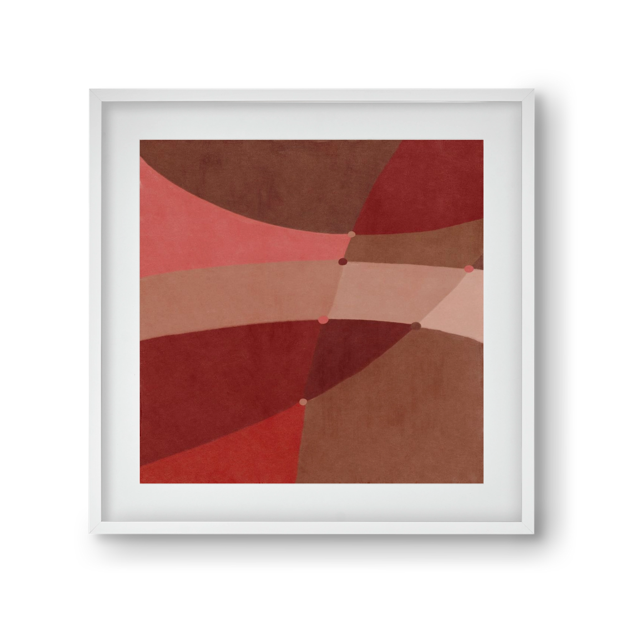 Abstract Intersections Q02, 30x30 cm (20x20 cm), Fehér keret, paszpartuval