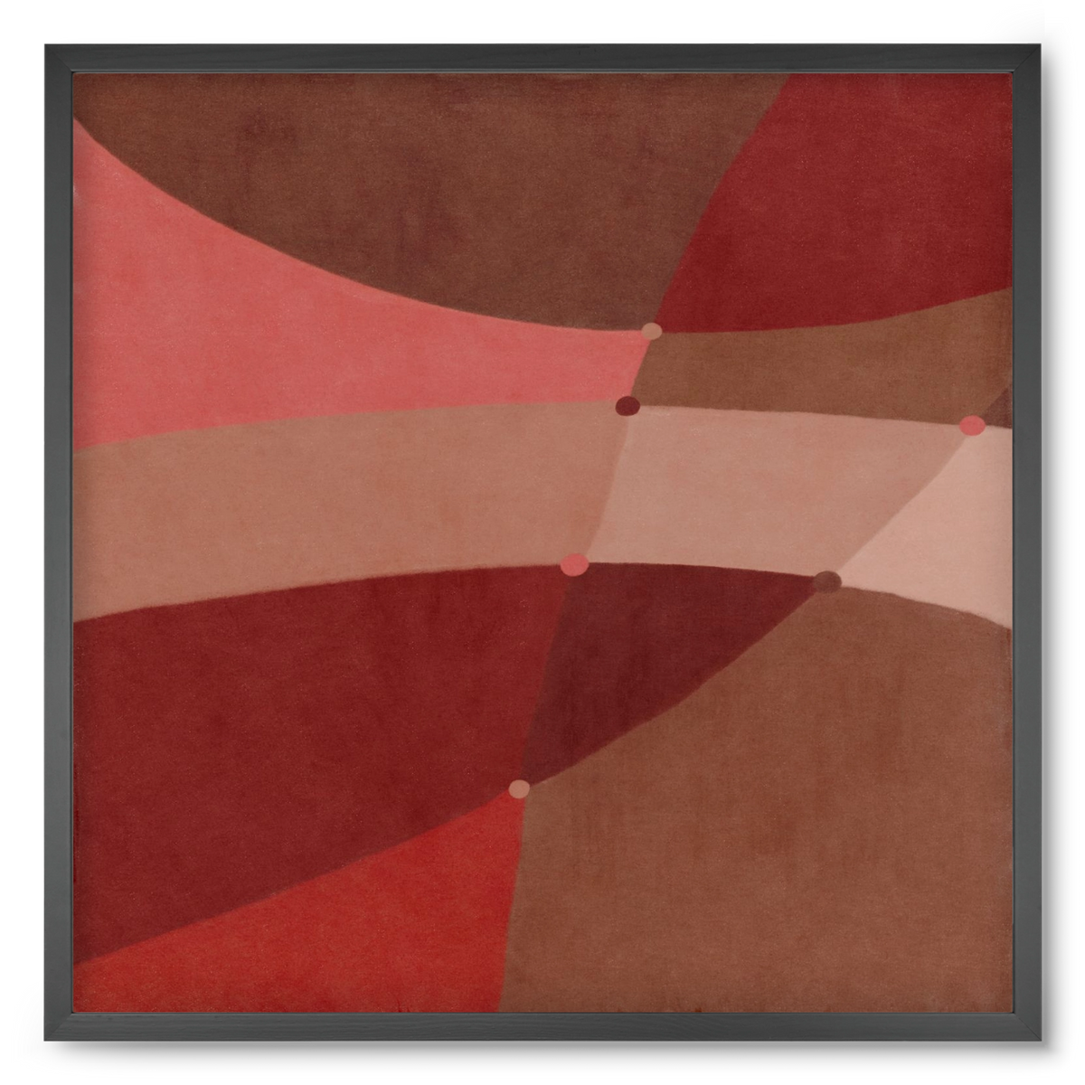 Abstract Intersections Q02, 50x50 cm (50x50 cm), Fekete keret