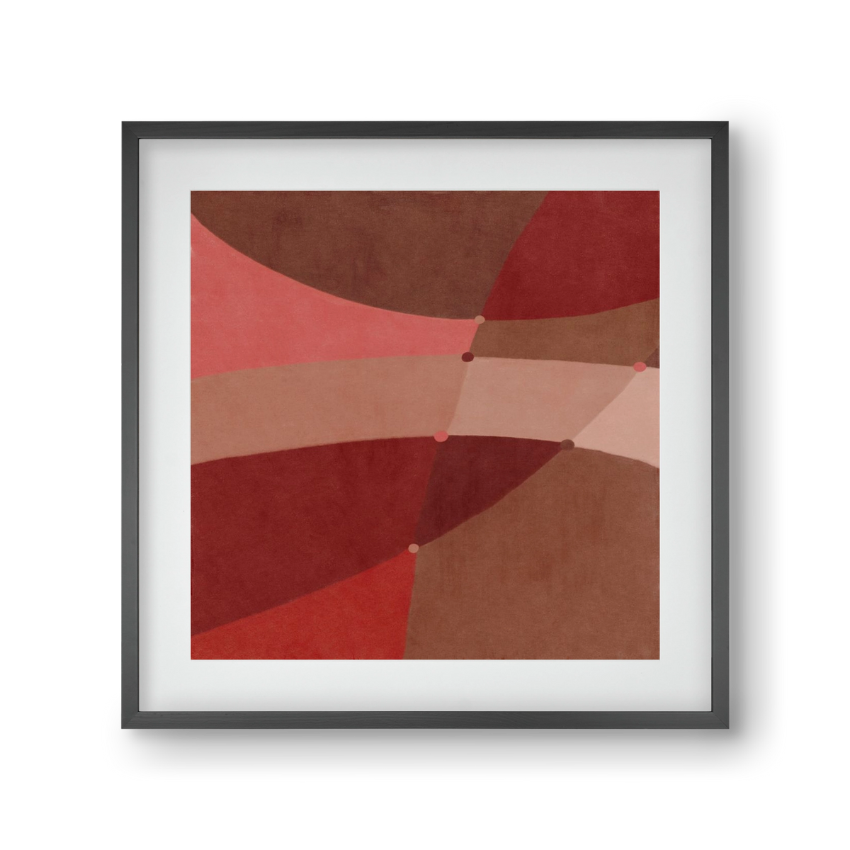 Abstract Intersections Q02, 30x30 cm (20x20 cm), Fekete keret, paszpartuval