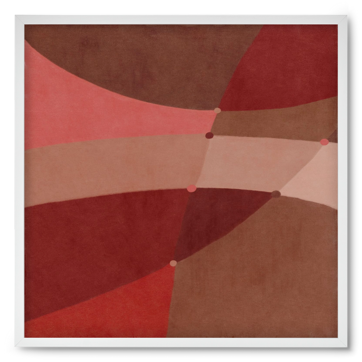 Abstract Intersections Q02, 50x50 cm (50x50 cm), Fehér keret