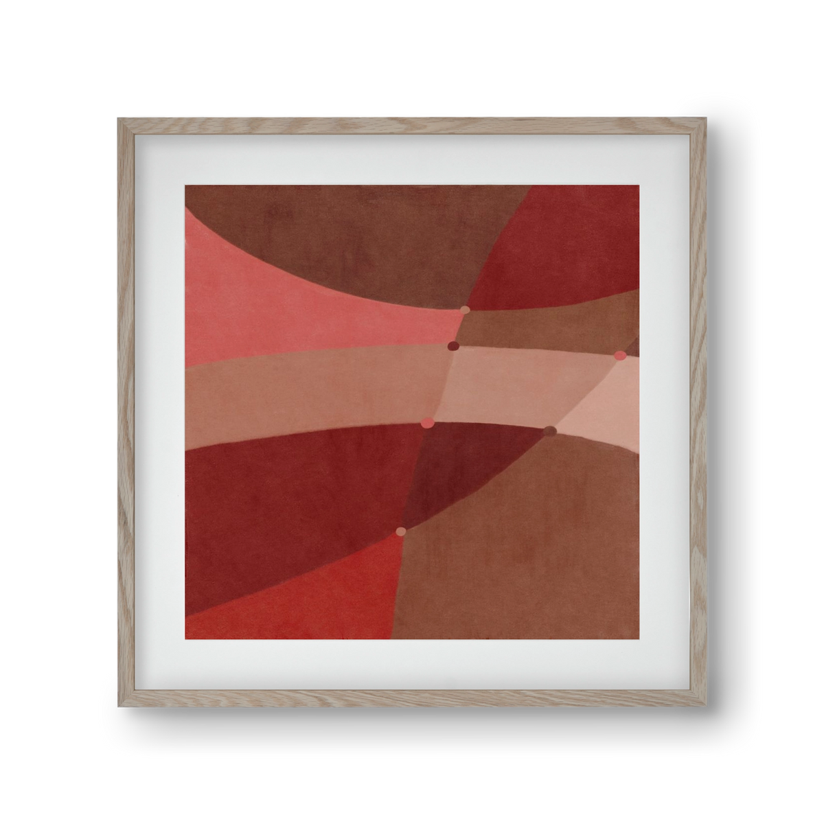 Abstract Intersections Q02, 30x30 cm (20x20 cm), Tölgy keret, paszpartuval
