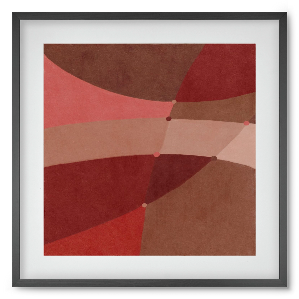 Abstract Intersections Q02, 50x50 cm (40x40 cm), Fekete keret, paszpartuval