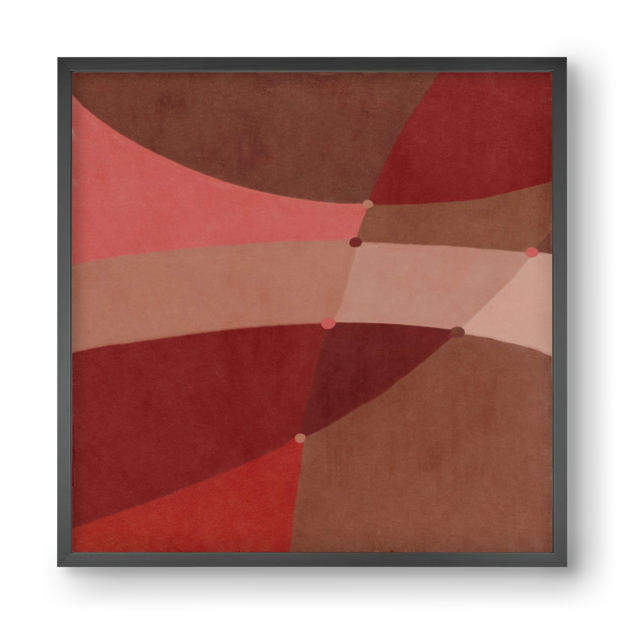 Abstract Intersections Q02, 40x40 cm (40x40 cm), Fekete keret