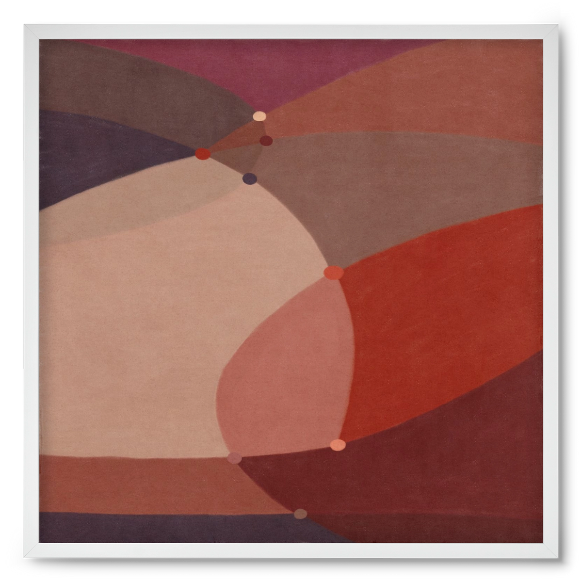 Abstract Intersections Q03, 50x50 cm (50x50 cm), Fehér keret
