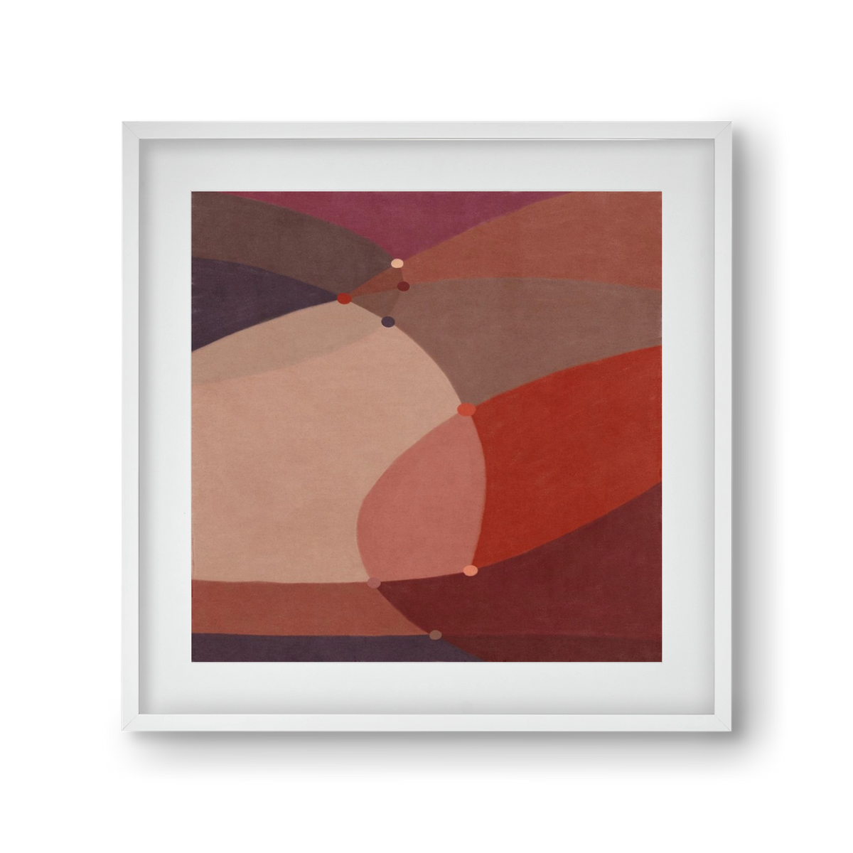Abstract Intersections Q03, 30x30 cm (20x20 cm), Fehér keret, paszpartuval
