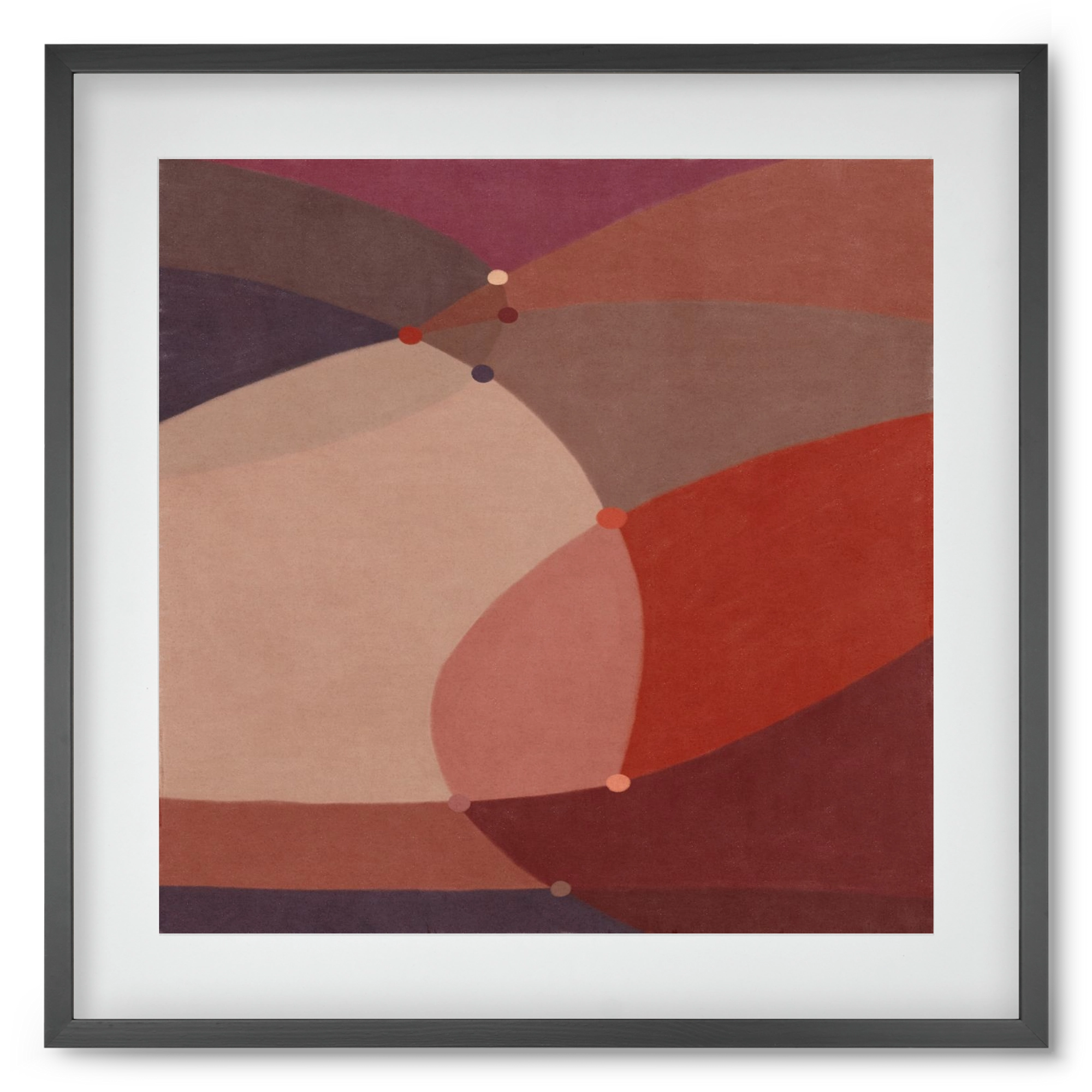 Abstract Intersections Q03, 50x50 cm (40x40 cm), Fekete keret, paszpartuval