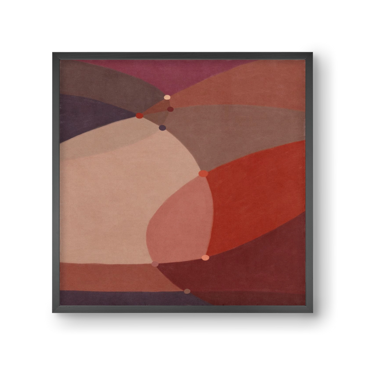 Abstract Intersections Q03, 30x30 cm (30x30 cm), Fekete keret