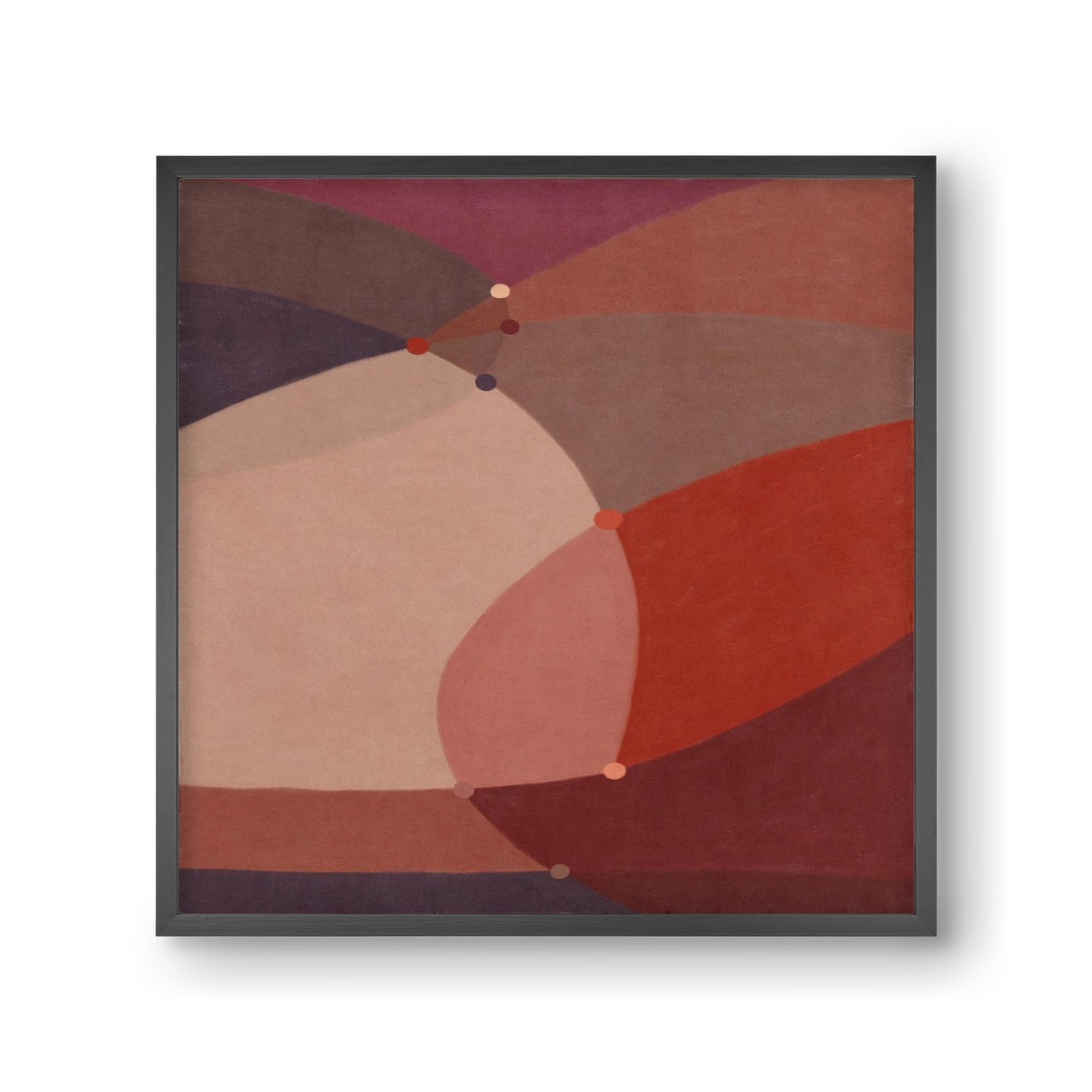 Abstract Intersections Q03, 30x30 cm (30x30 cm), Fekete keret