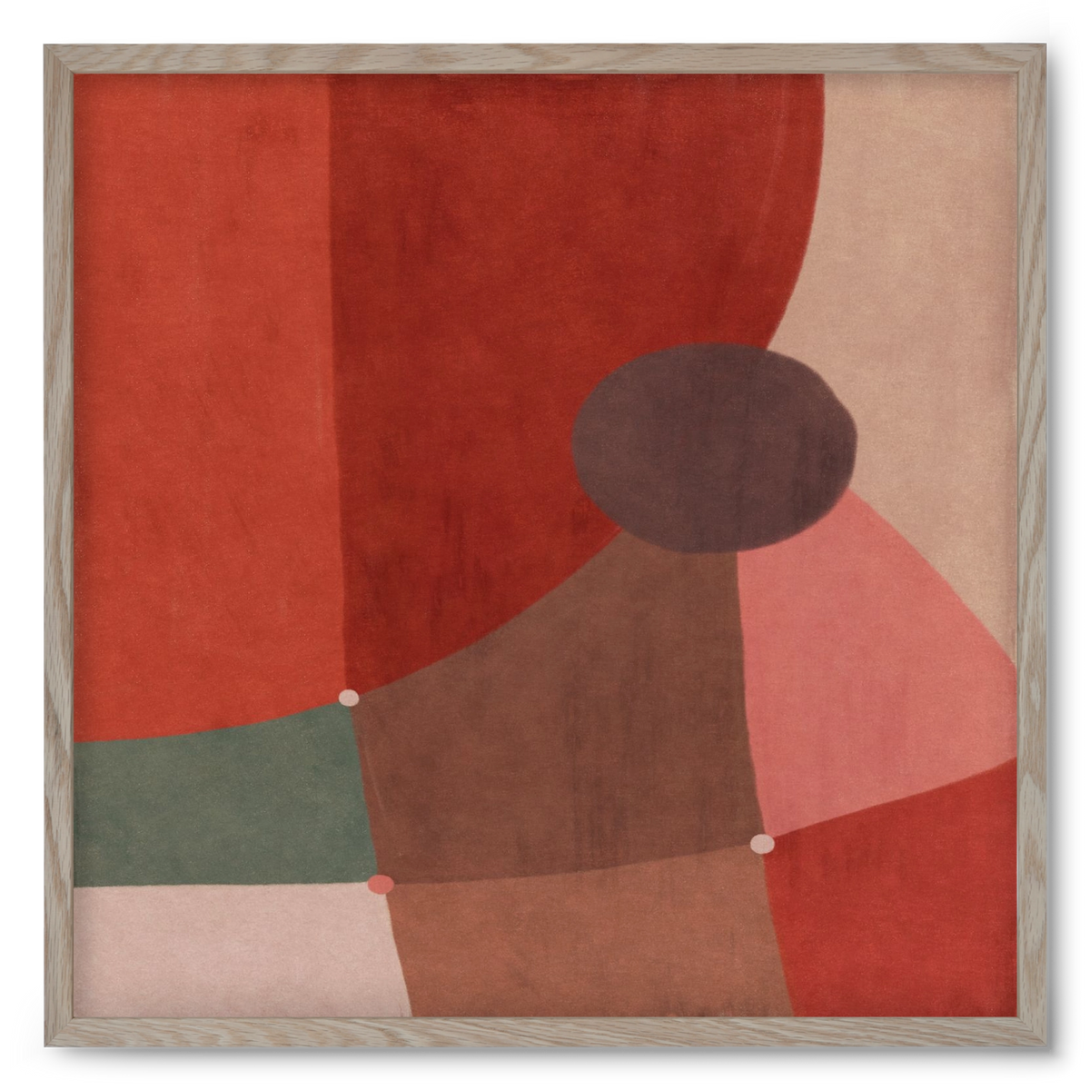 Abstract Intersections Q04, 50x50 cm (50x50 cm), Tölgy keret