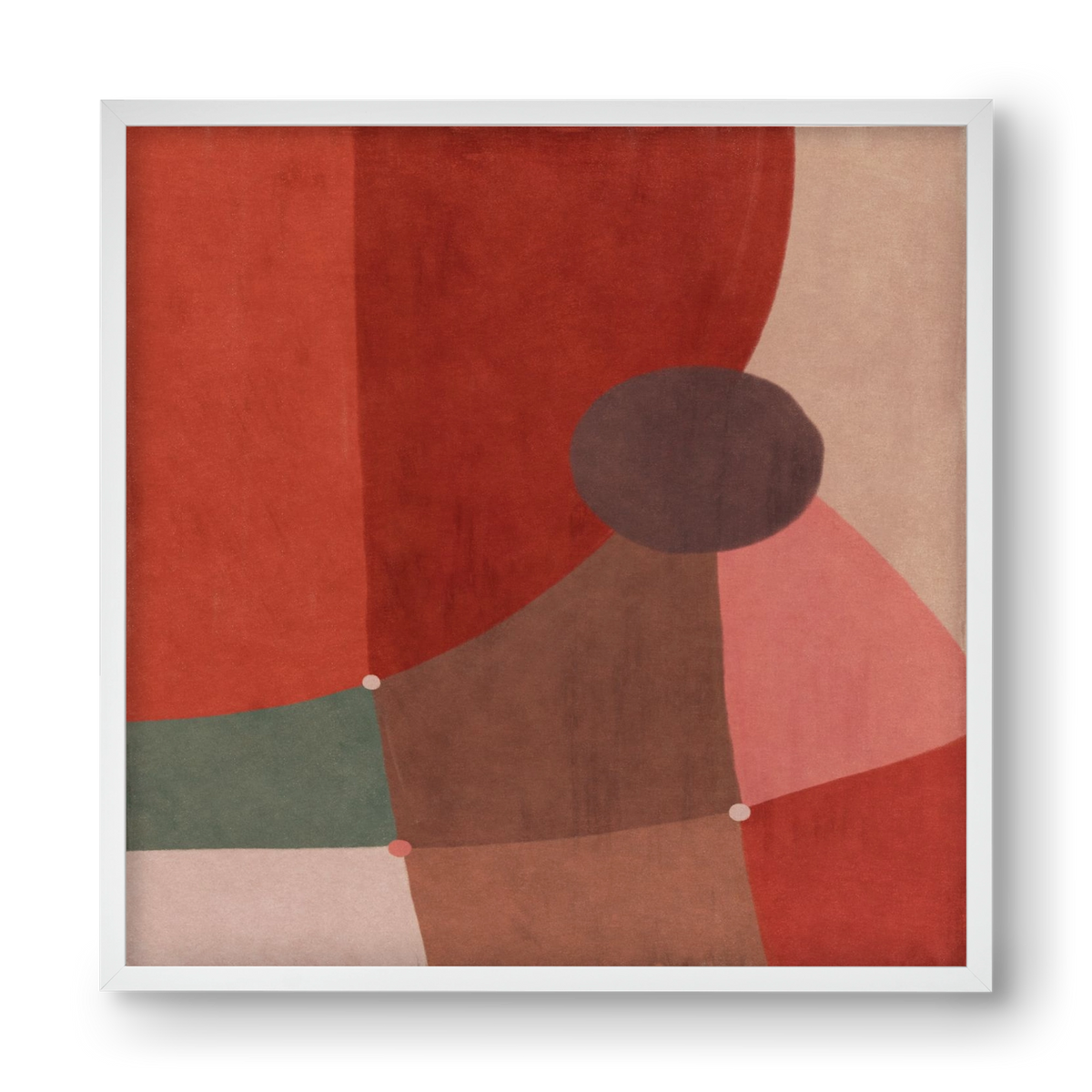Abstract Intersections Q04, 40x40 cm (40x40 cm), Fehér keret