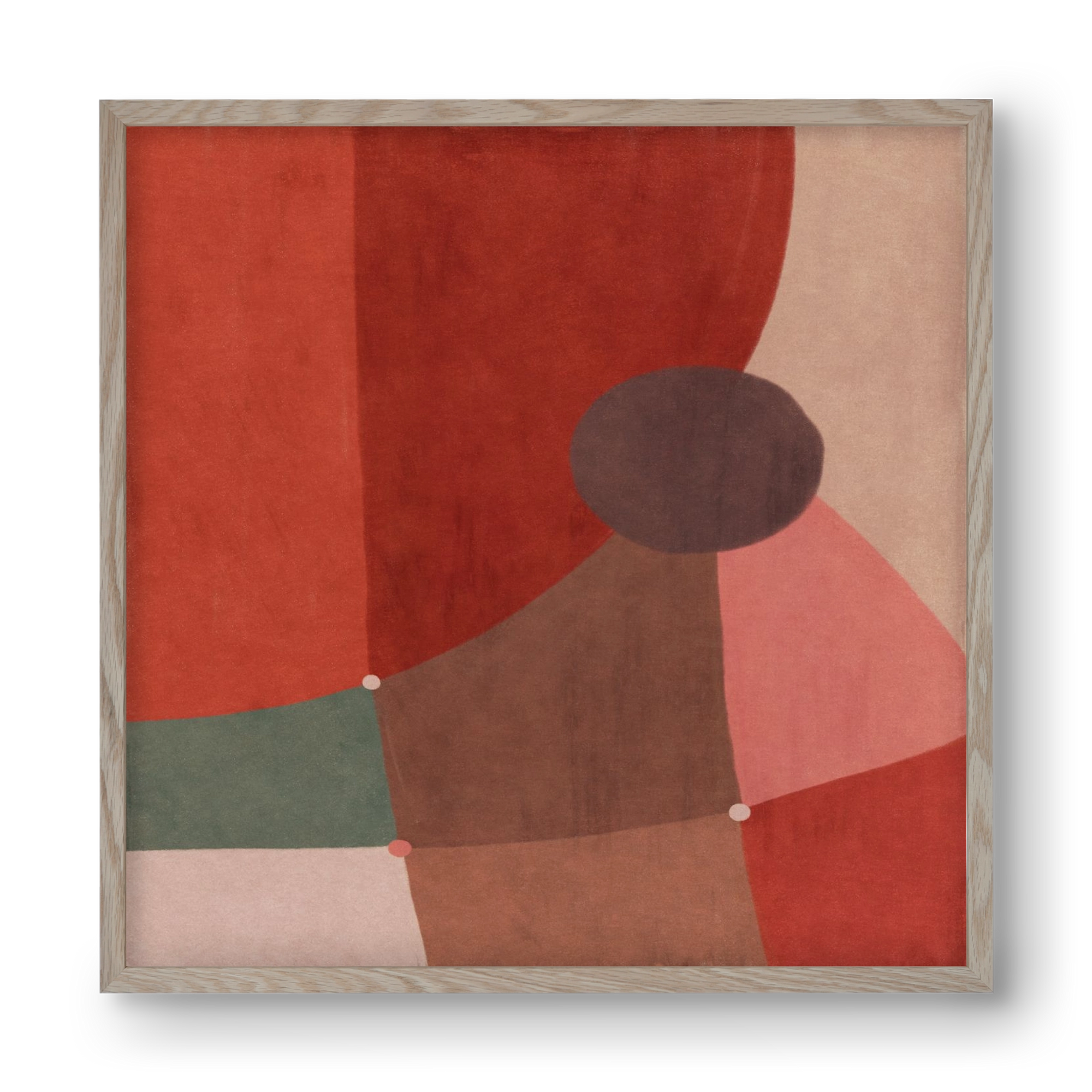 Abstract Intersections Q04, 40x40 cm (40x40 cm), Tölgy keret