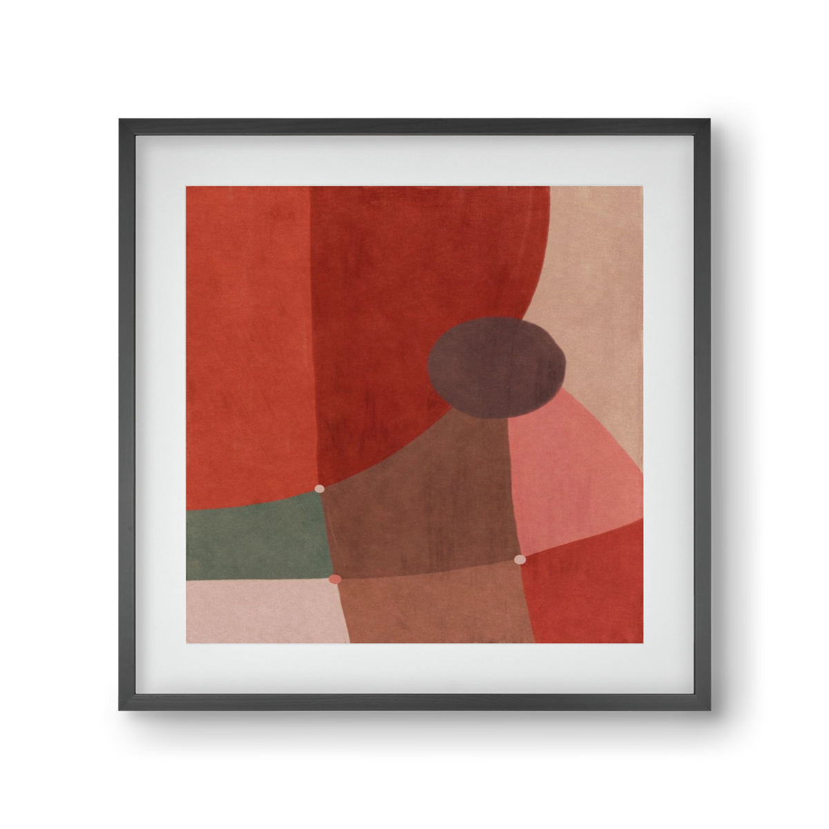 Abstract Intersections Q04, 30x30 cm (20x20 cm), Fekete keret, paszpartuval