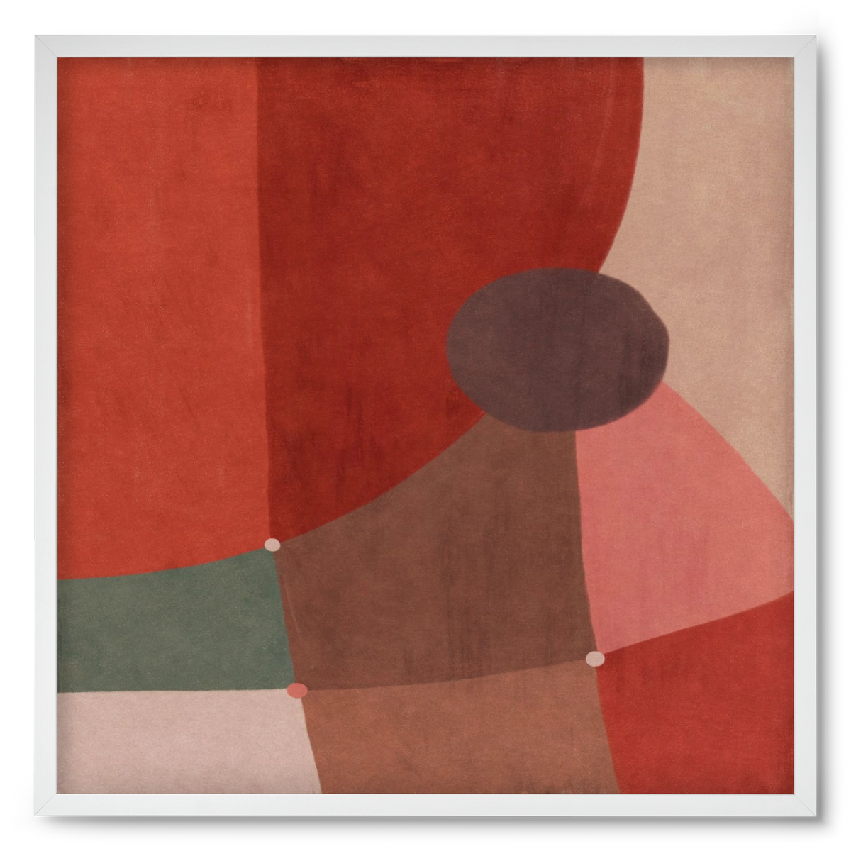 Abstract Intersections Q04, 50x50 cm (50x50 cm), Fehér keret
