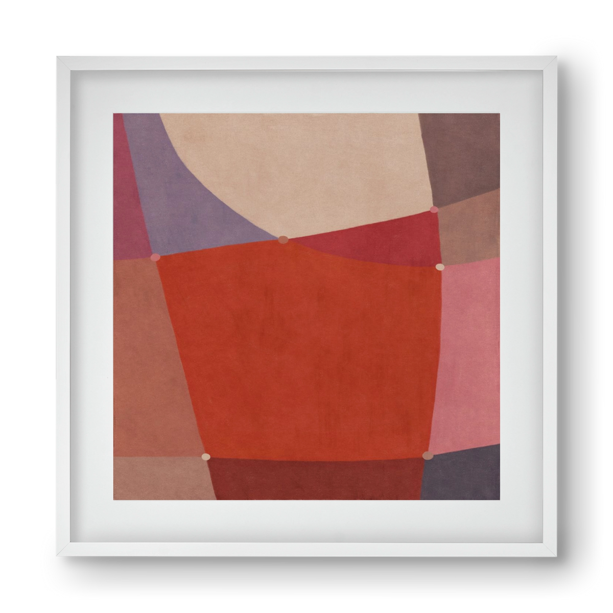 Abstract Intersections Q05, 40x40 cm (30x30 cm), Fehér keret, paszpartuval