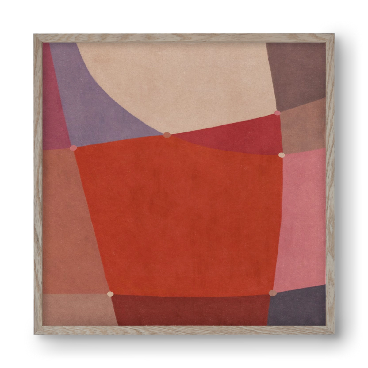 Abstract Intersections Q05, 40x40 cm (40x40 cm), Tölgy keret