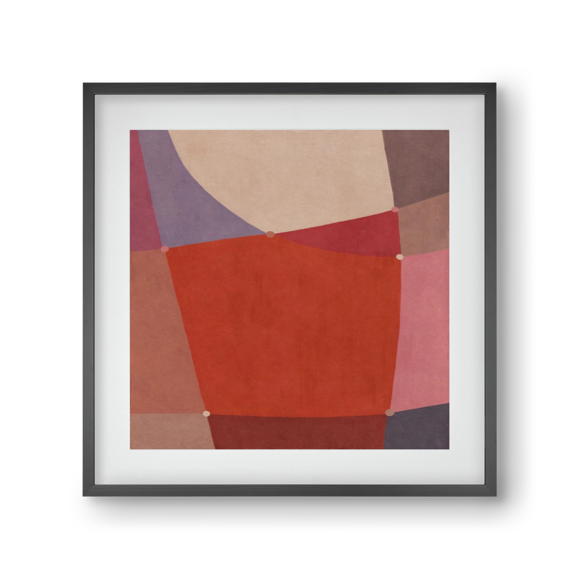 Abstract Intersections Q05, 30x30 cm (20x20 cm), Fekete keret, paszpartuval