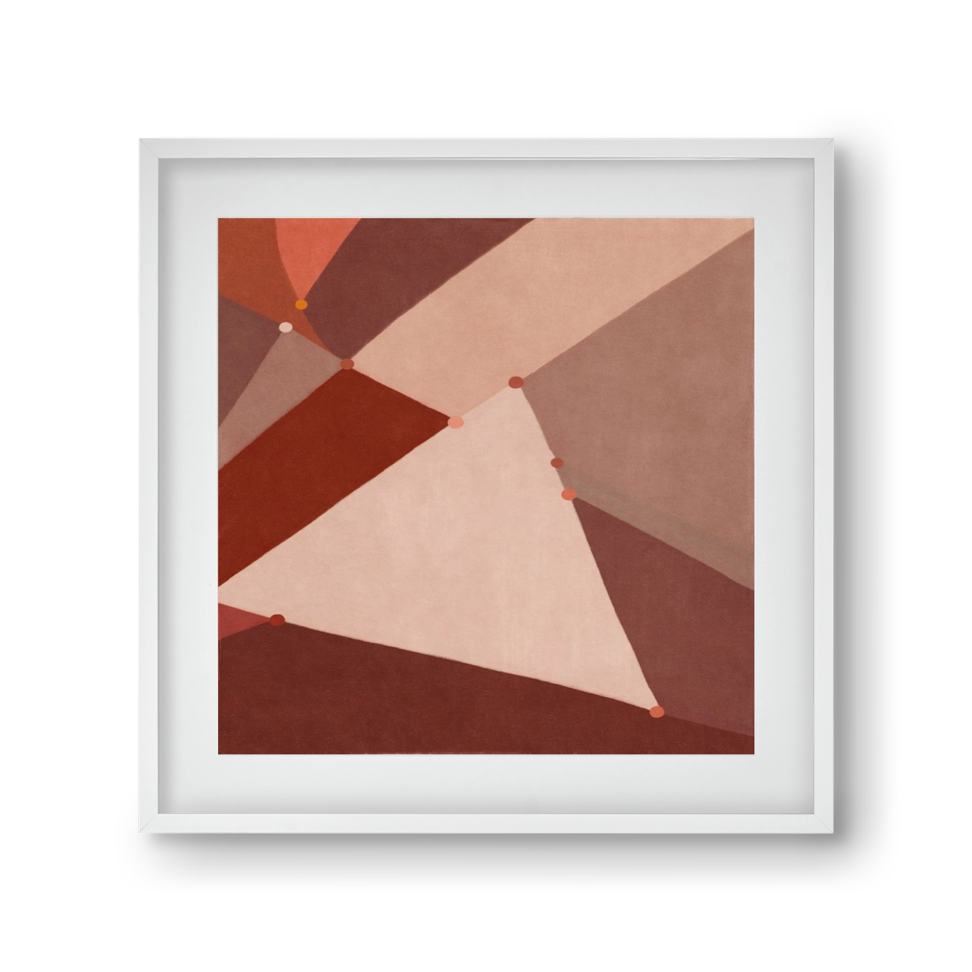 Abstract Intersections Q06, 30x30 cm (20x20 cm), Fehér keret, paszpartuval