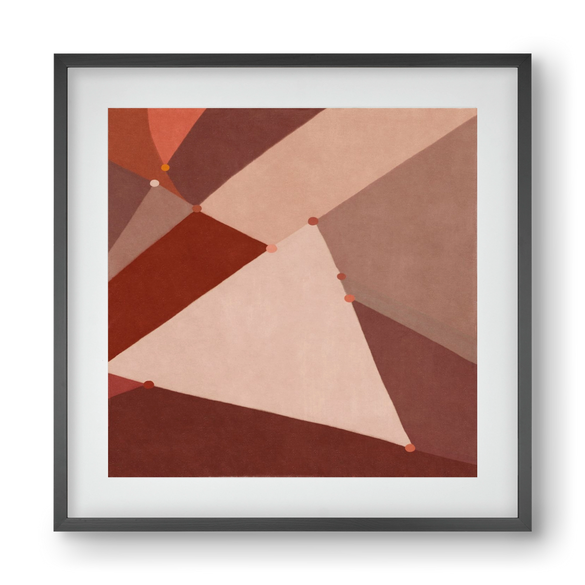 Abstract Intersections Q06, 40x40 cm (30x30 cm), Fekete keret, paszpartuval