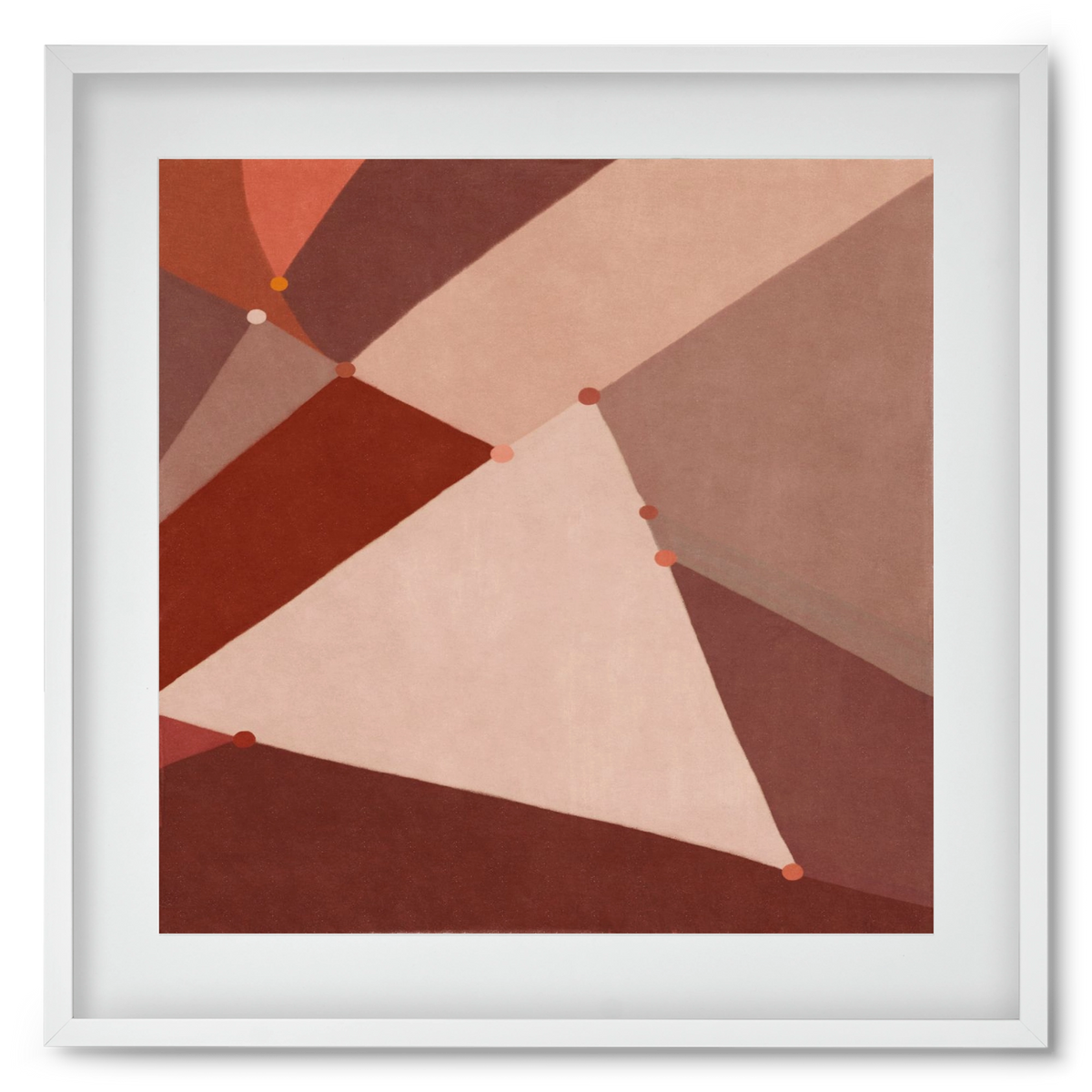 Abstract Intersections Q06, 50x50 cm (40x40 cm), Fehér keret, paszpartuval