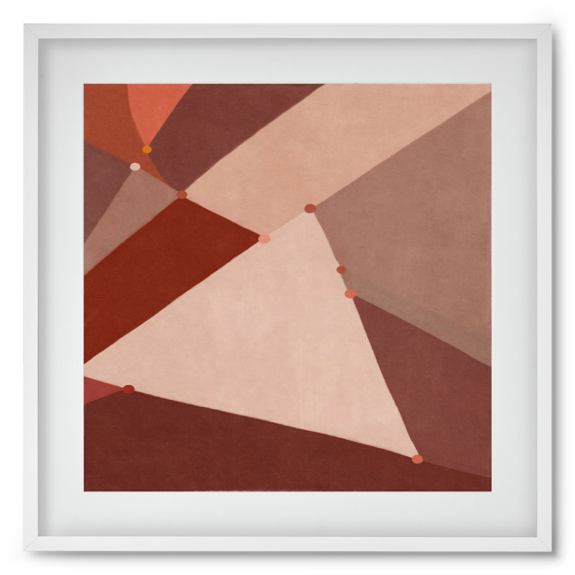 Abstract Intersections Q06, 50x50 cm (40x40 cm), Fehér keret, paszpartuval