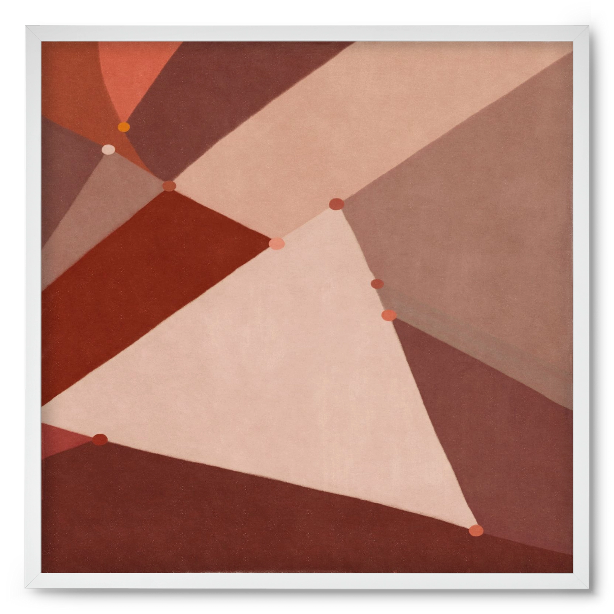 Abstract Intersections Q06, 50x50 cm (50x50 cm), Fehér keret