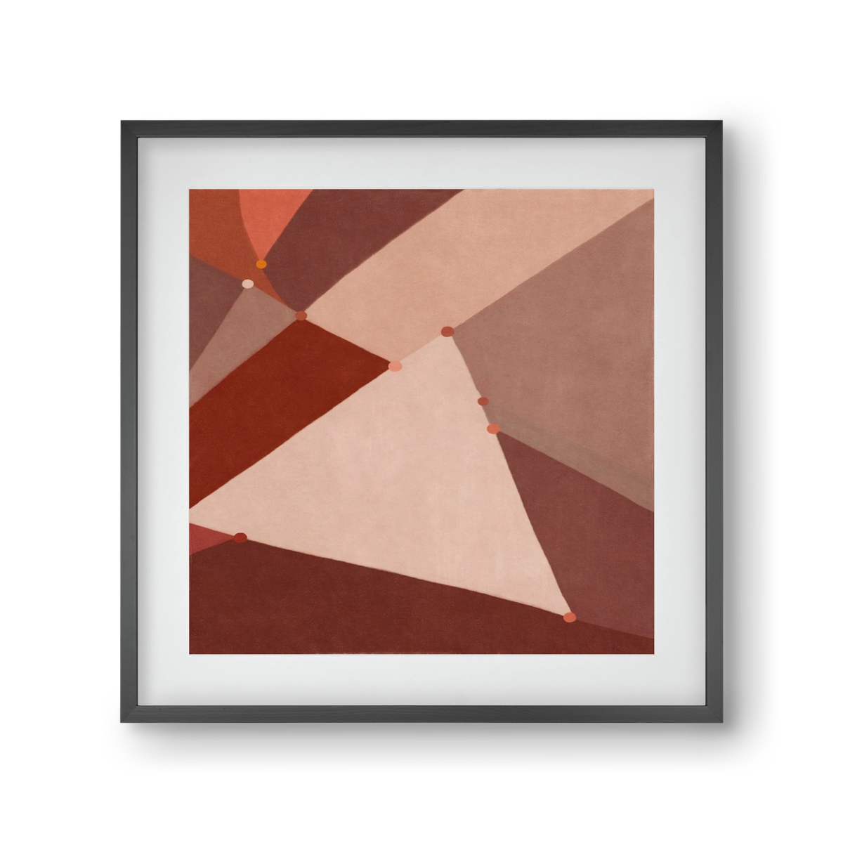 Abstract Intersections Q06, 30x30 cm (20x20 cm), Fekete keret, paszpartuval