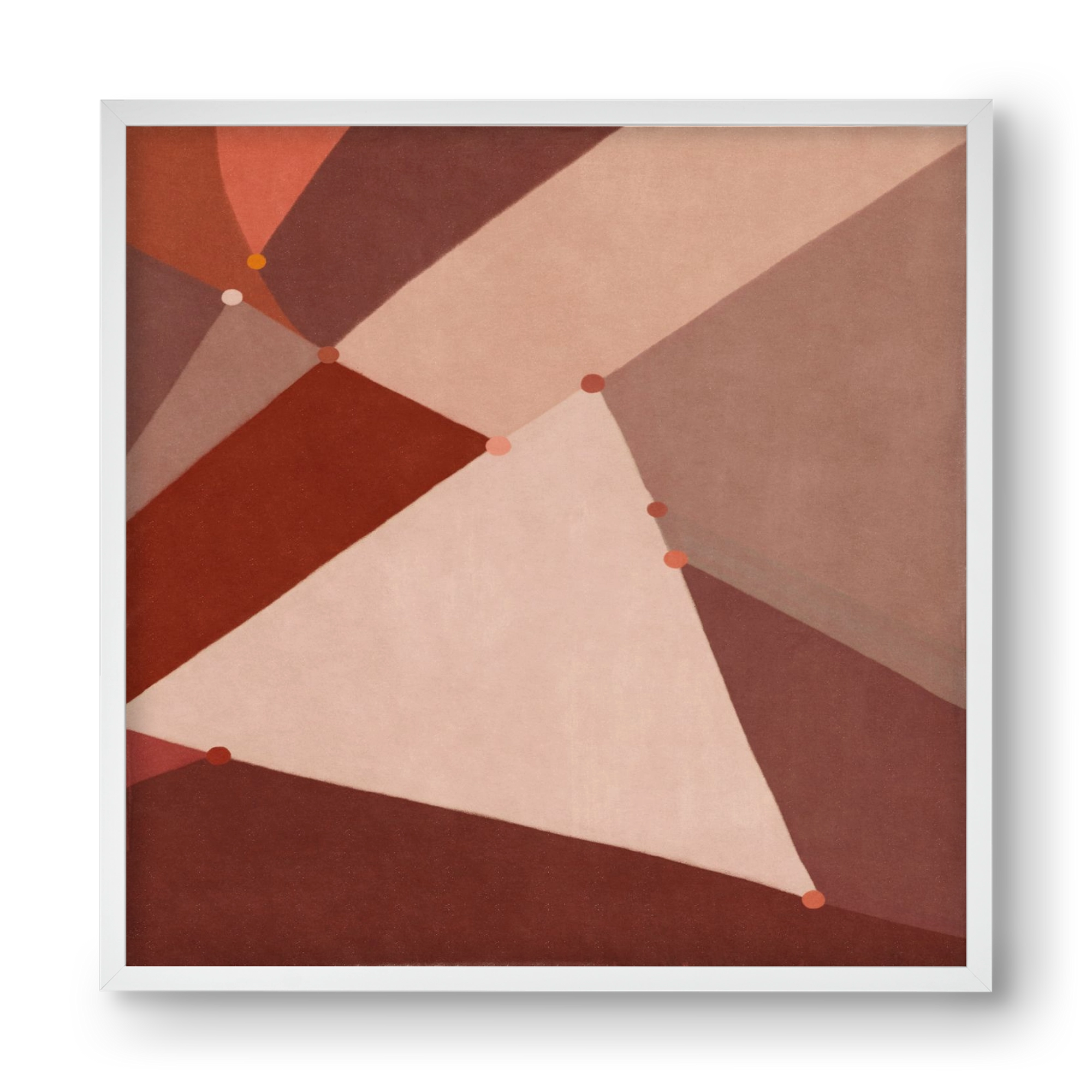 Abstract Intersections Q06, 40x40 cm (40x40 cm), Fehér keret
