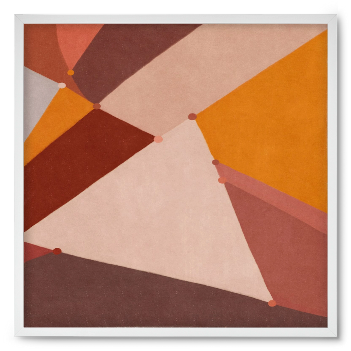 Abstract Intersections Q07, 50x50 cm (50x50 cm), Fehér keret