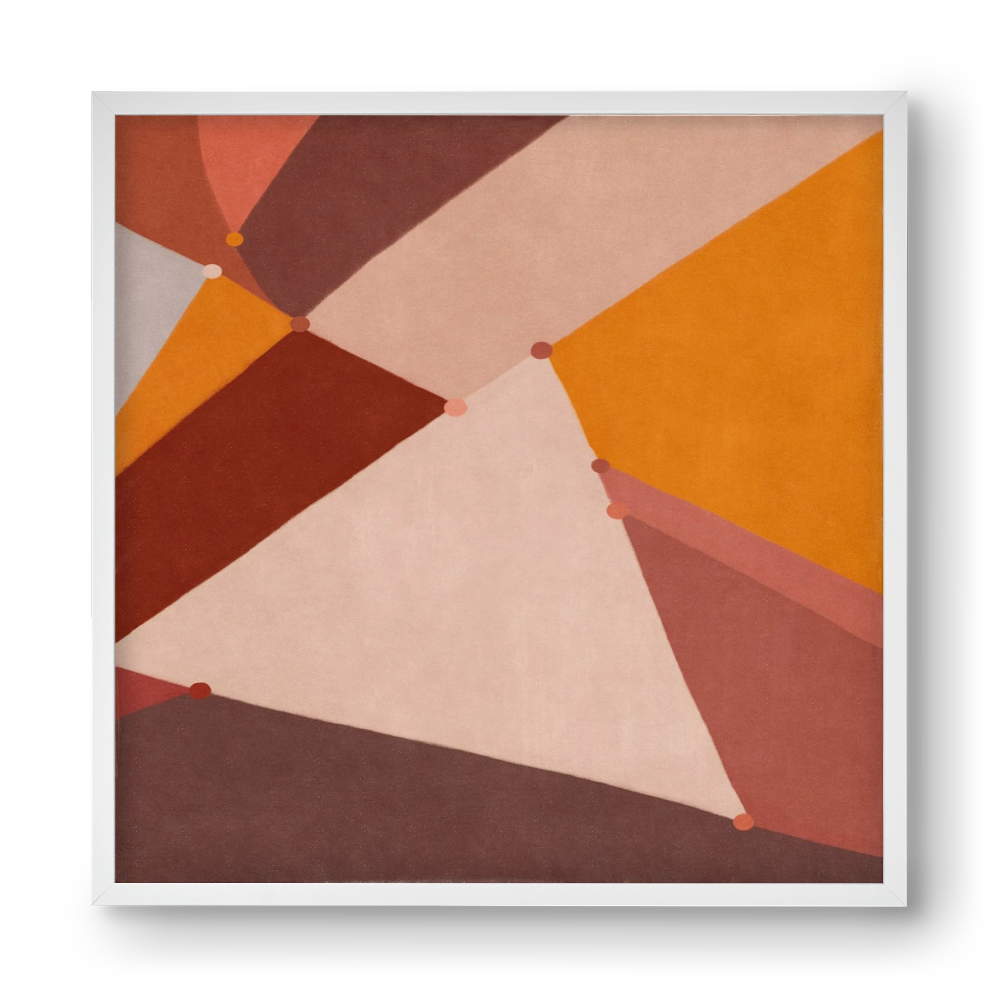 Abstract Intersections Q07, 40x40 cm (40x40 cm), Fehér keret