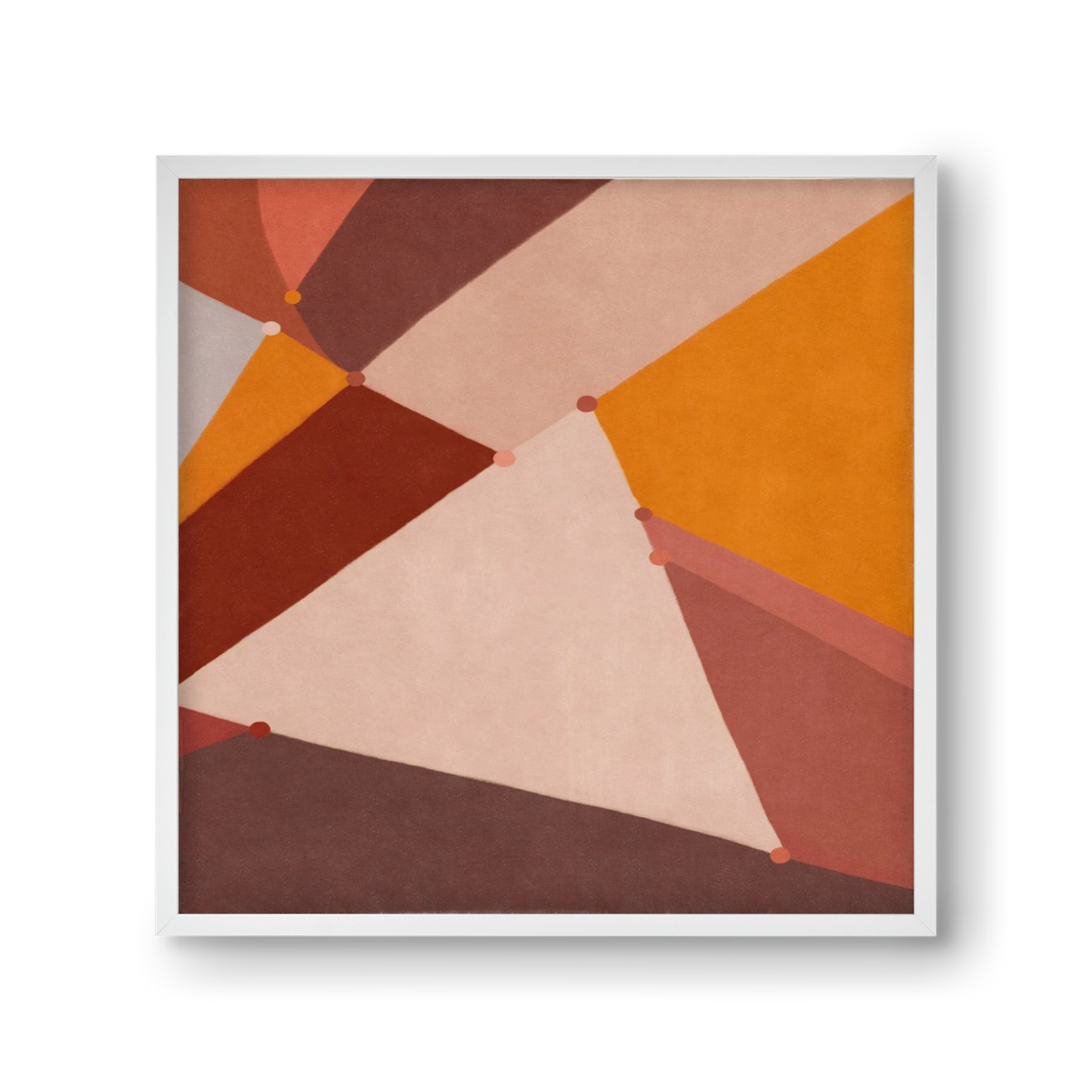 Abstract Intersections Q07, 30x30 cm (30x30 cm), Fehér keret