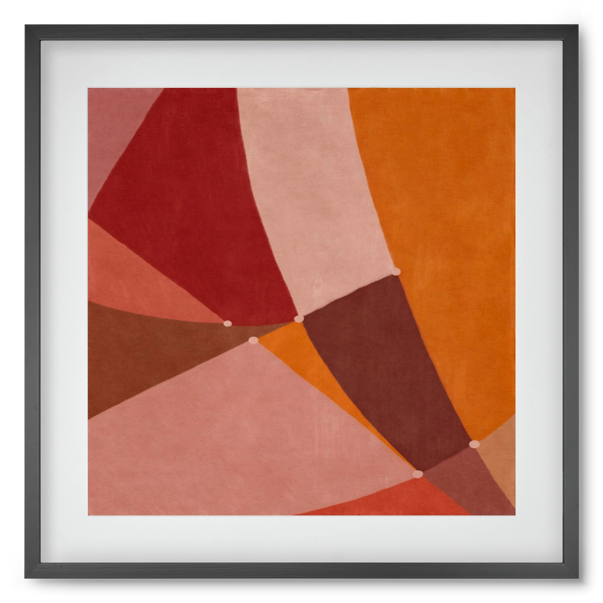 Abstract Intersections Q08, 50x50 cm (40x40 cm), Fekete keret, paszpartuval