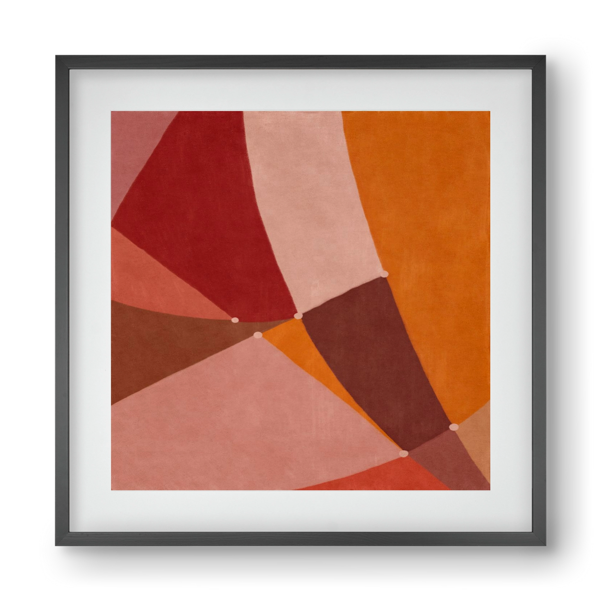 Abstract Intersections Q08, 40x40 cm (30x30 cm), Fekete keret, paszpartuval
