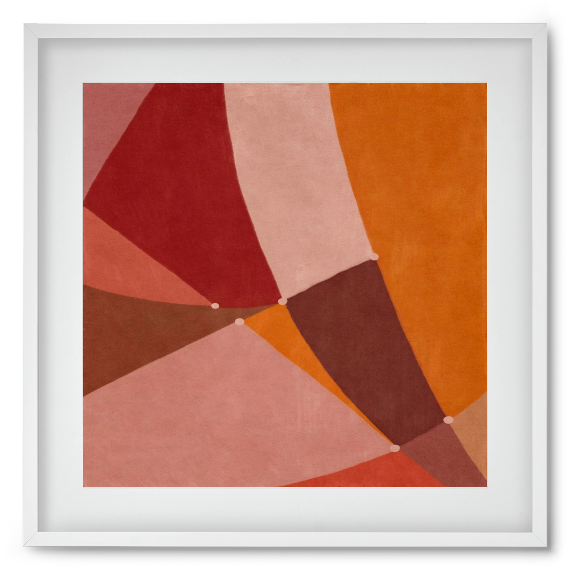 Abstract Intersections Q08, 50x50 cm (40x40 cm), Fehér keret, paszpartuval