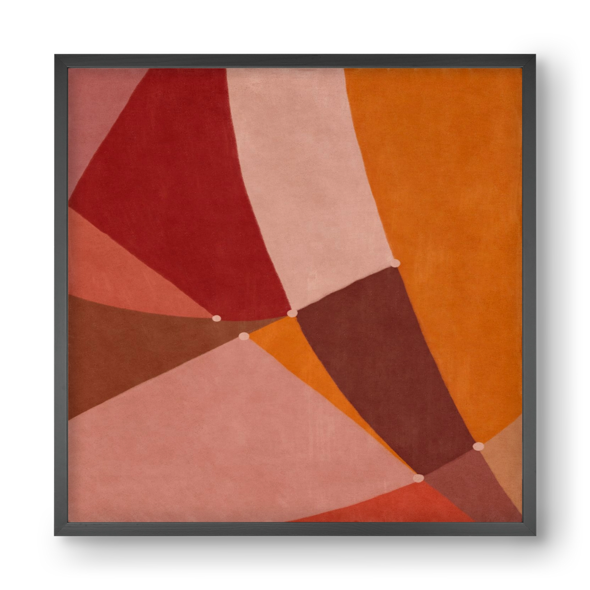 Abstract Intersections Q08, 40x40 cm (40x40 cm), Fekete keret