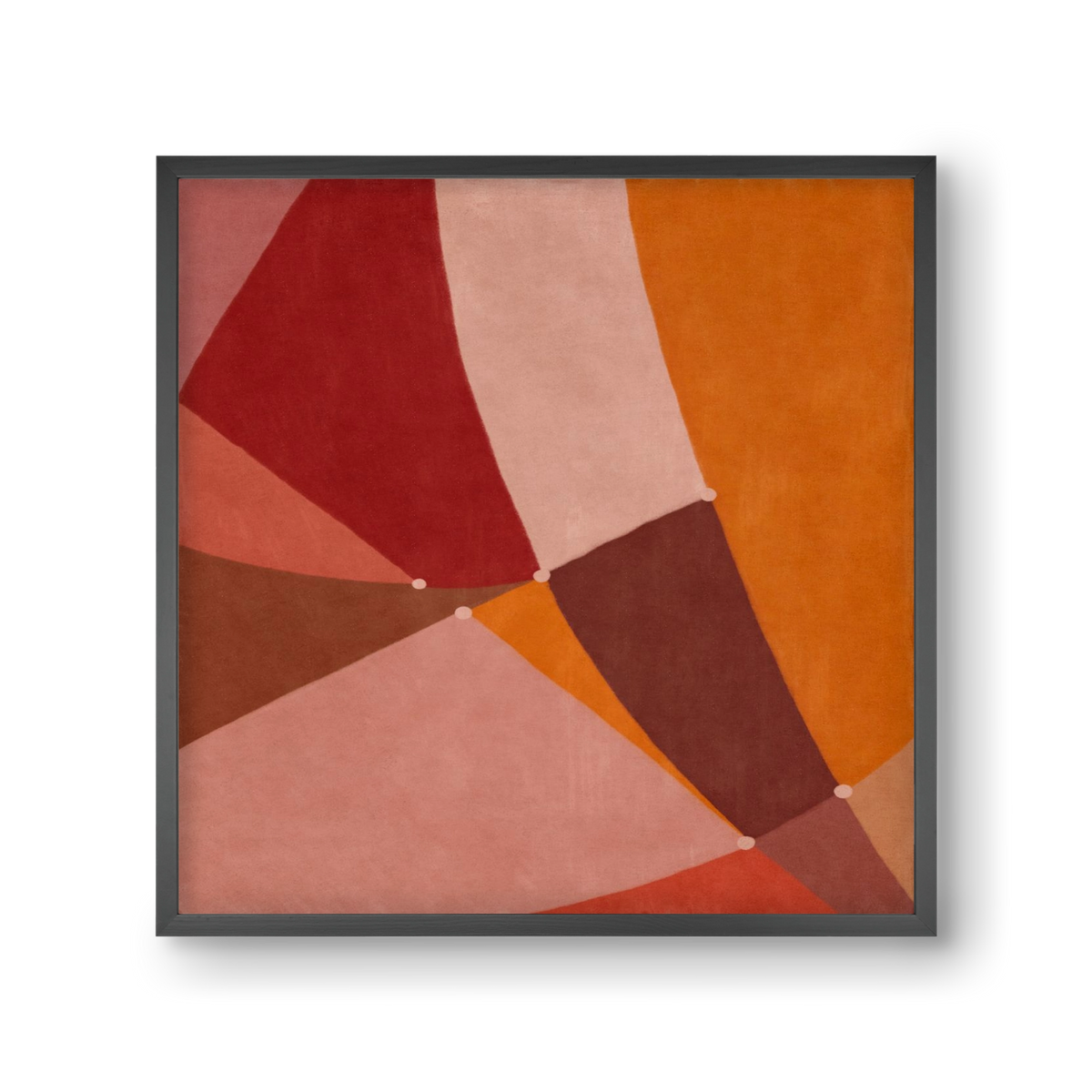 Abstract Intersections Q08, 30x30 cm (30x30 cm), Fekete keret