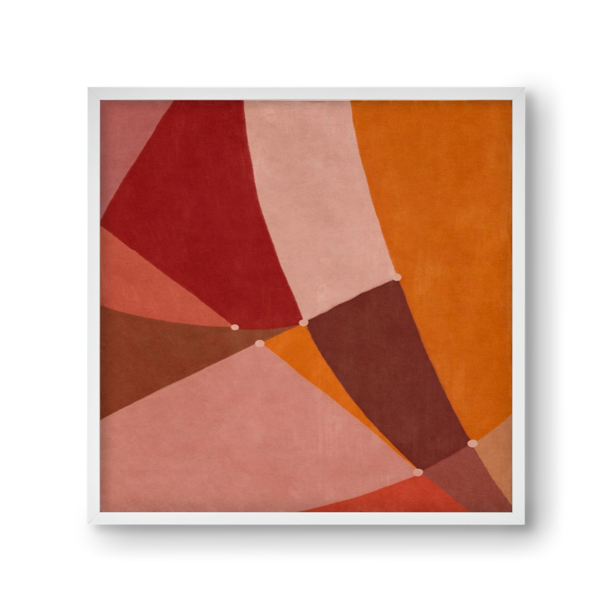 Abstract Intersections Q08, 30x30 cm (30x30 cm), Fehér keret