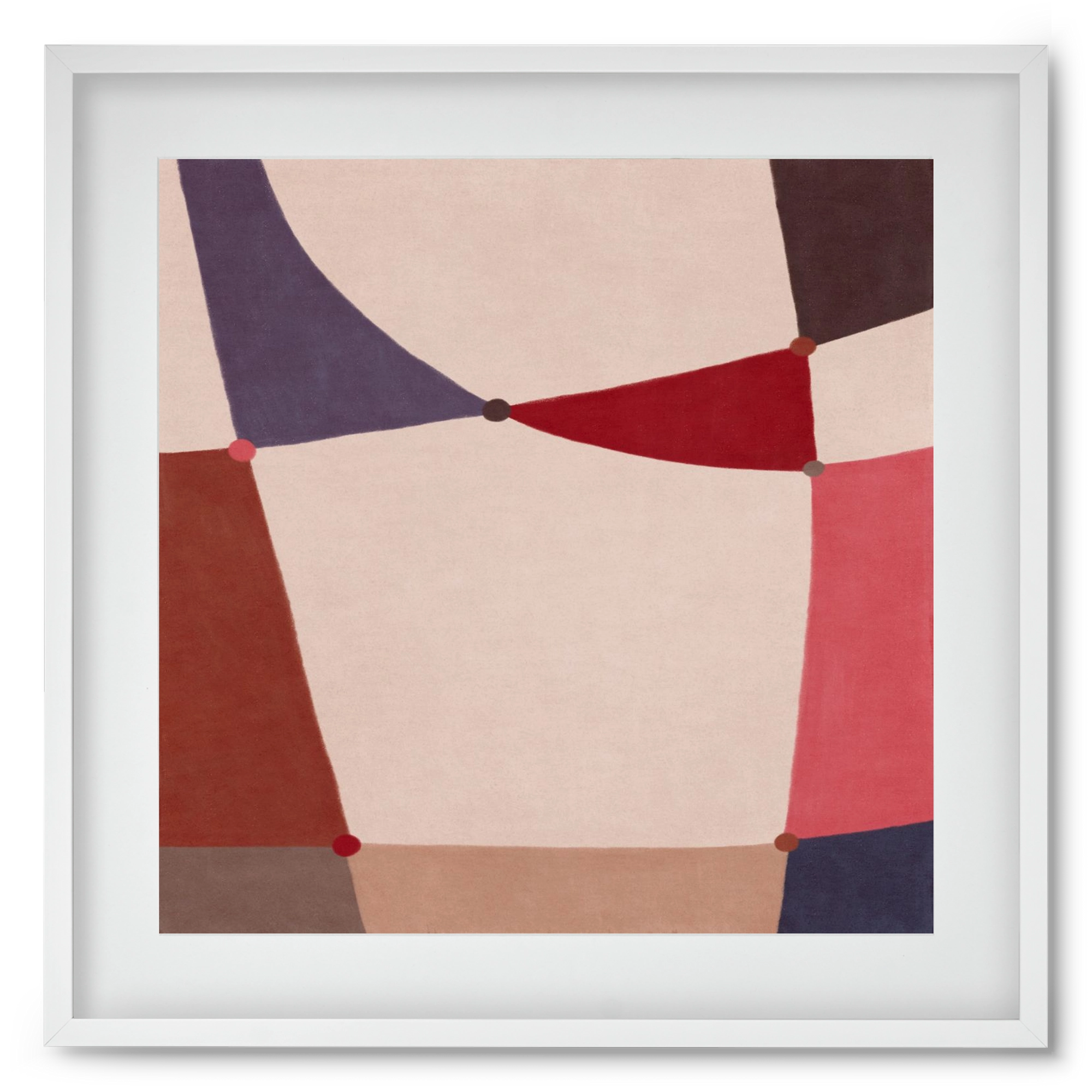 Abstract Intersections Q09, 50x50 cm (40x40 cm), Fehér keret, paszpartuval