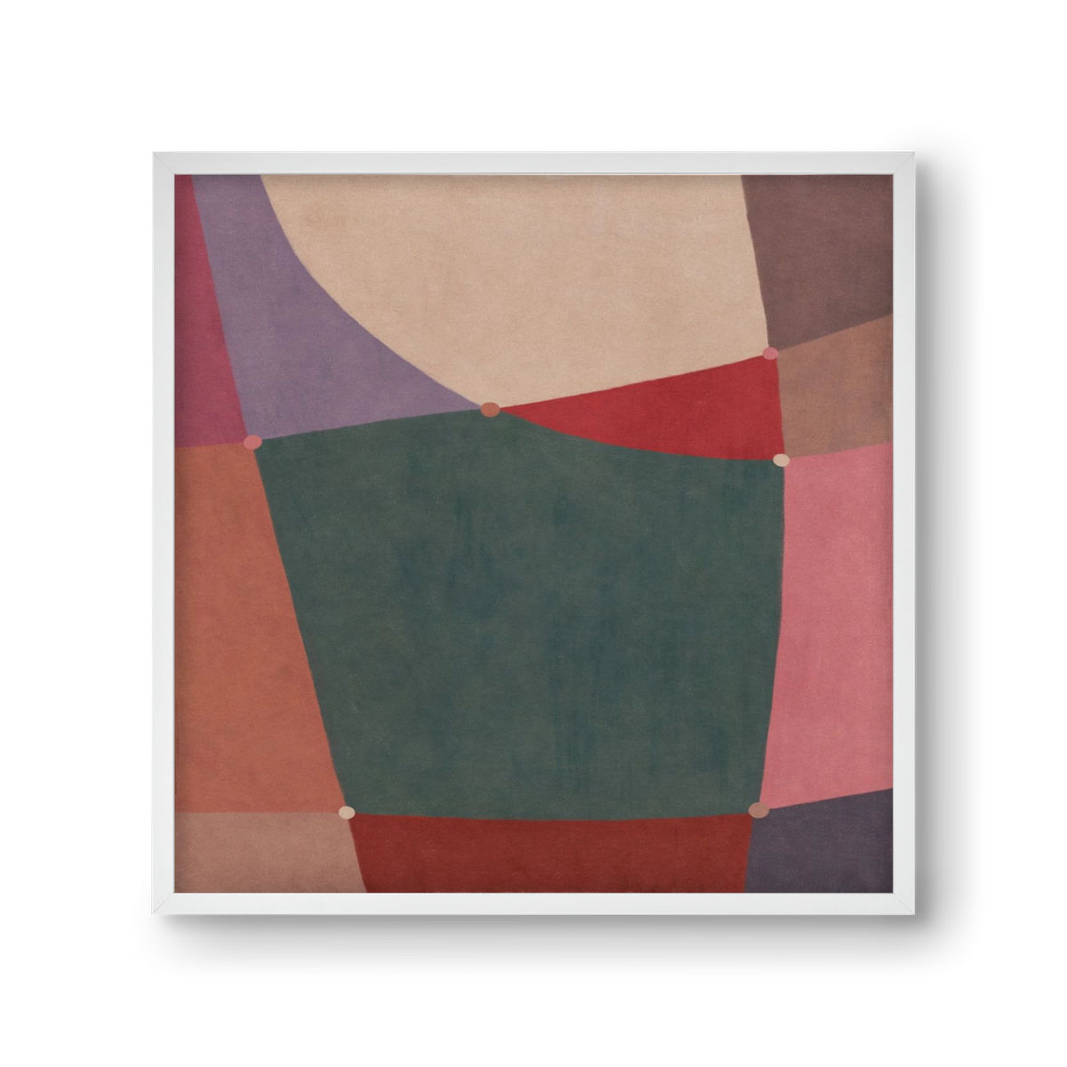 Abstract Intersections Q10, 30x30 cm (30x30 cm), Fehér keret