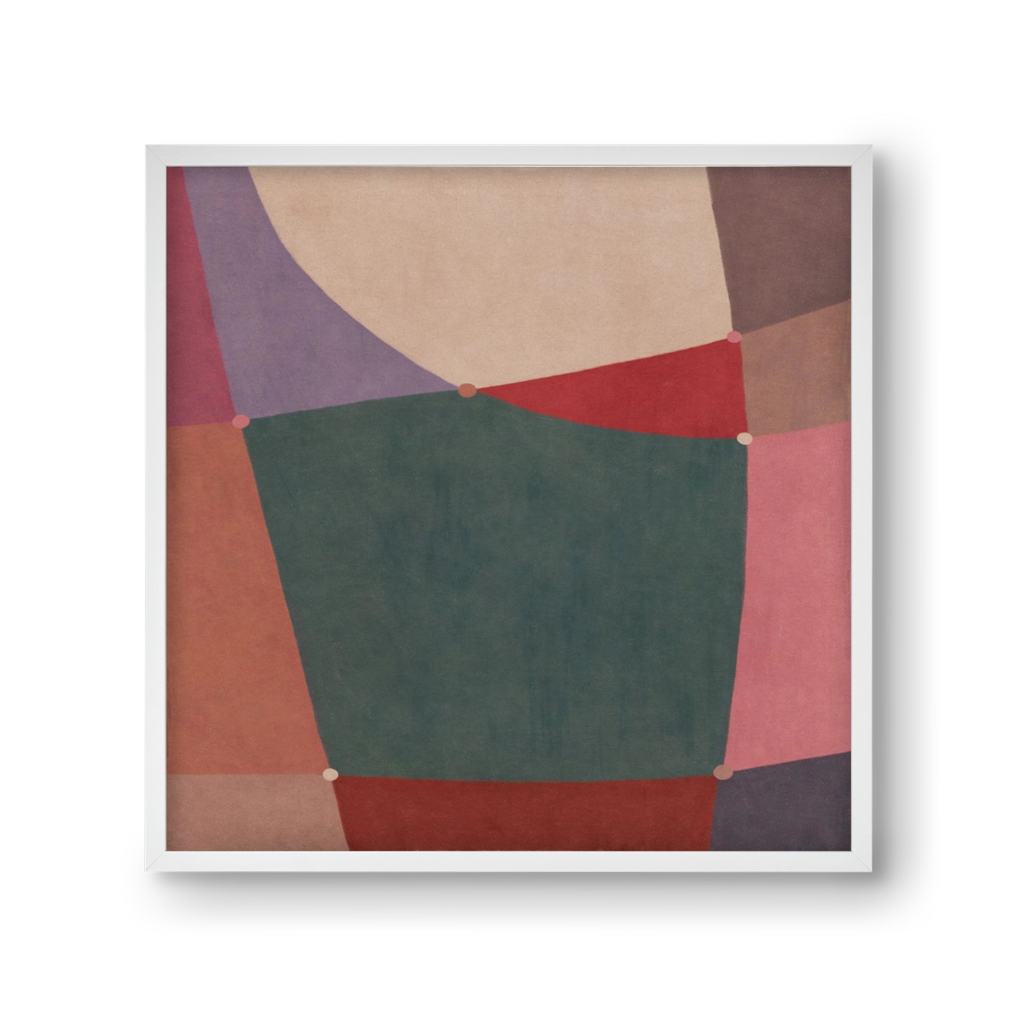 Abstract Intersections Q10, 30x30 cm (30x30 cm), Fehér keret