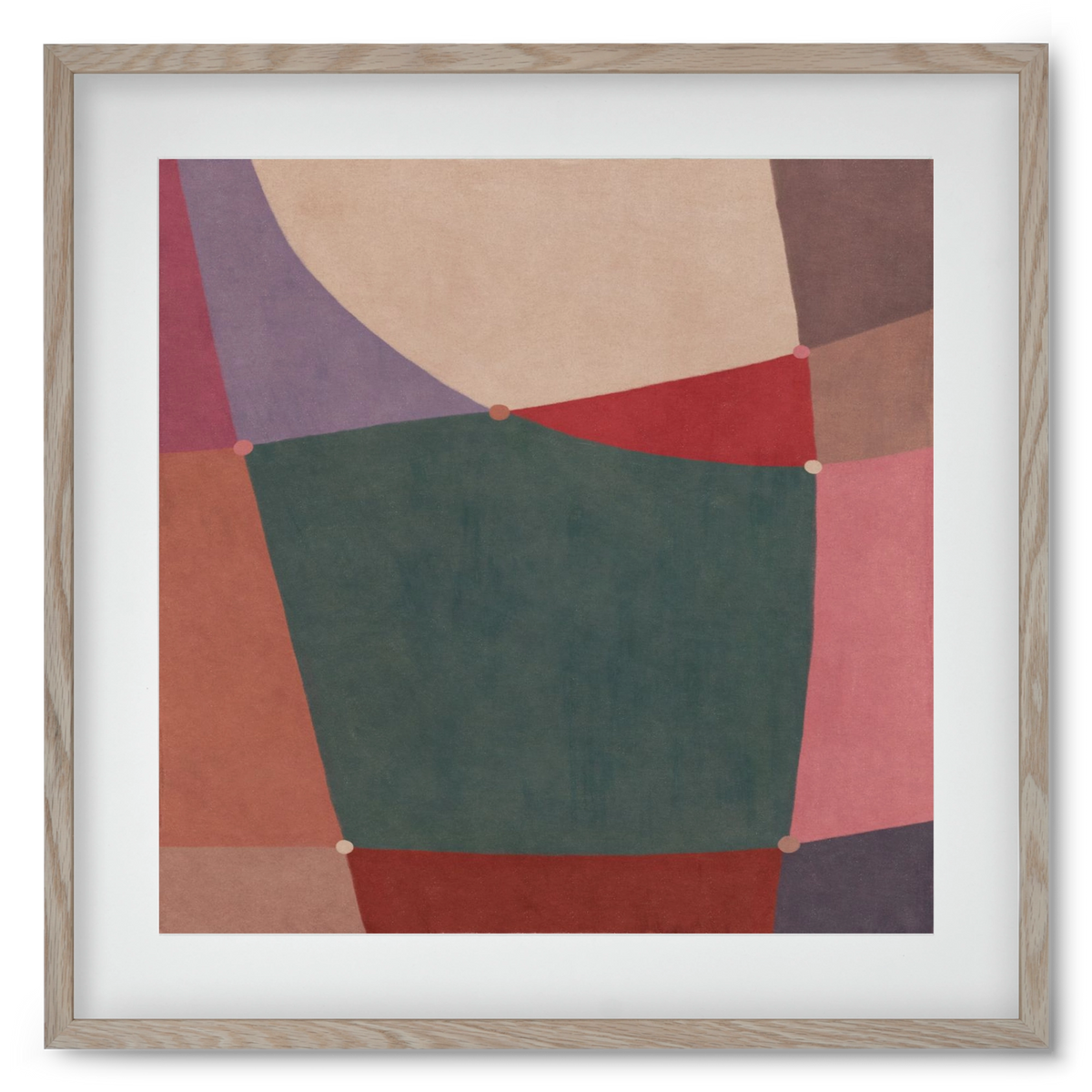 Abstract Intersections Q10, 50x50 cm (40x40 cm), Tölgy keret, paszpartuval